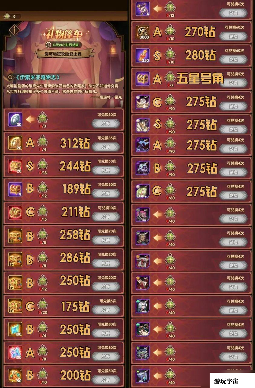 剑与远征魔术礼帽兑换攻略2022年11月