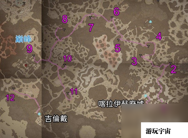 《暗黑破坏神4》干燥平原莉莉丝祭坛位置与路线一览