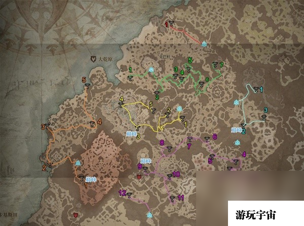 《暗黑破坏神4》干燥平原莉莉丝祭坛位置与路线一览